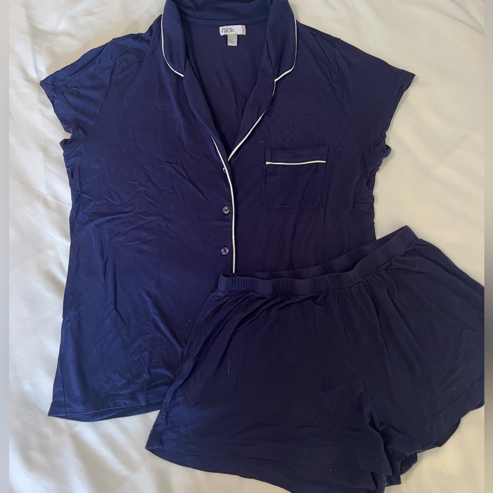 Nordstrom Rack navy blue pajama set